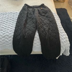 Quilted aviator nation sweatpants